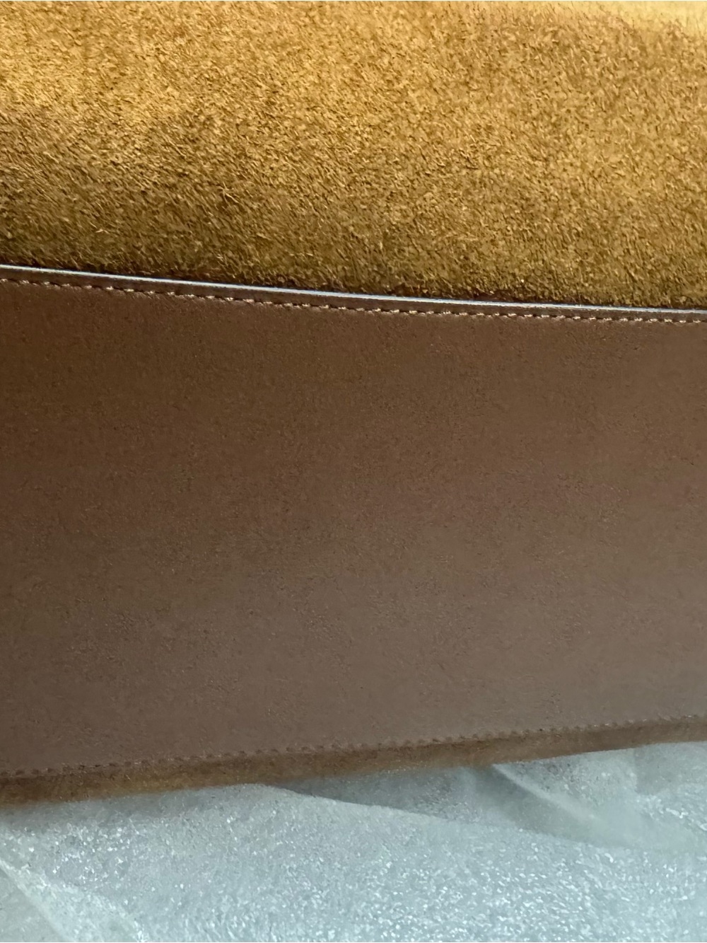 Coach Warm Brown Suede Rouge 40 with Gold Hardware NWT - Picture 9 of 10